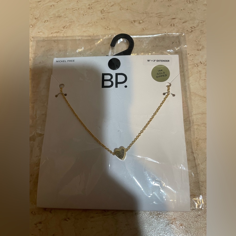 BP Gold-Tone Heart Necklace NIP